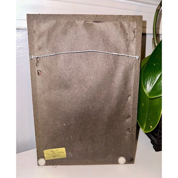 Framed and Signed Begonia Bouquet Sandy Lyman Clough Art Print - Picture 2 of 4